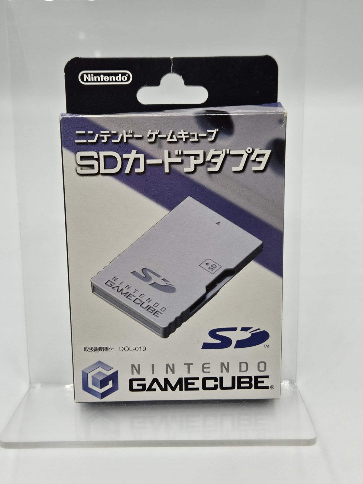 Nintendo GameCube Japan OEM SD Card DOL-019  Leer OVP Empty Box mit Anleitung