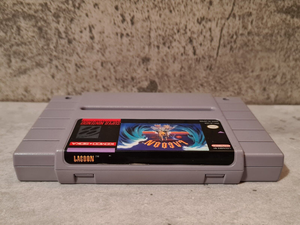 SNES Super Nintendo Lagoon mit OVP und Anleitung NTSC USA - T-Retro-Games 