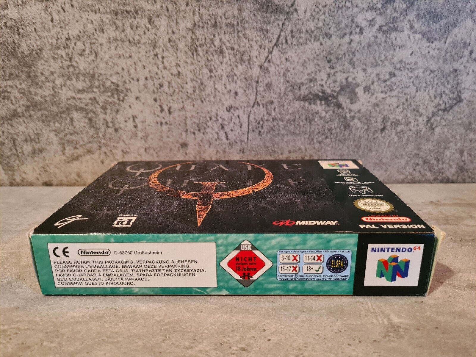 N64 Nintendo 64 Quake mit OVP und Anleitung EUR - T-Retro-Games 