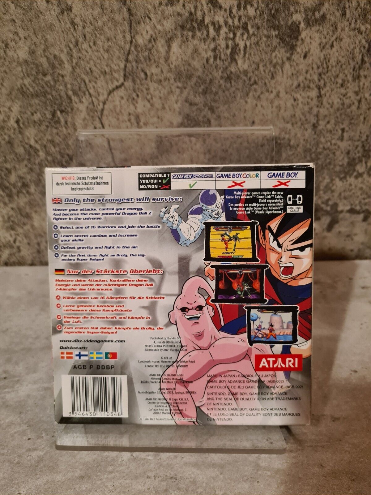 Nintendo Gameboy Advance Dragonball Z Taiketsu mit OVP und Anleitung EUR - T-Retro-Games 