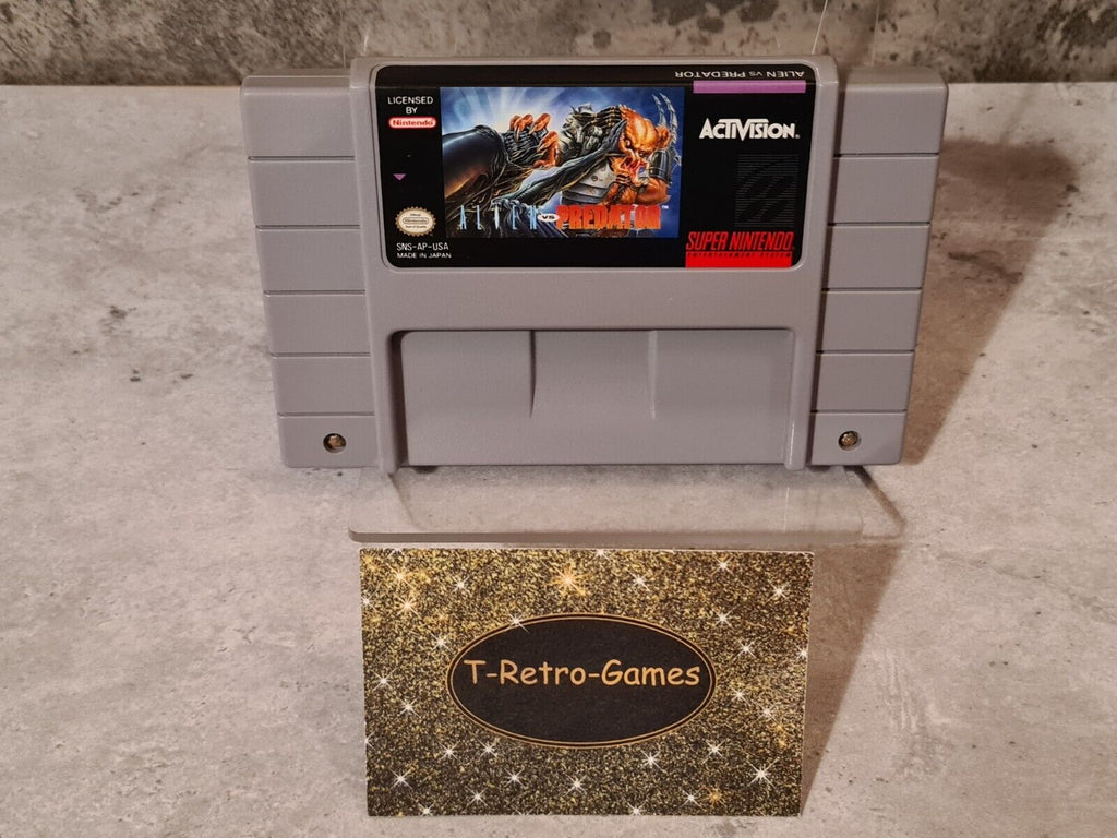 SNES Super Nintendo Alien vs. Predator NTSC USA Modul - T-Retro-Games 
