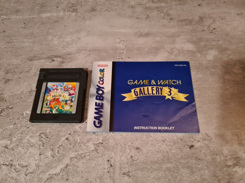 Nintendo Game Boy Color Game & Watch Gallery 3 mit OVP und Anleitung USA - T-Retro-Games 