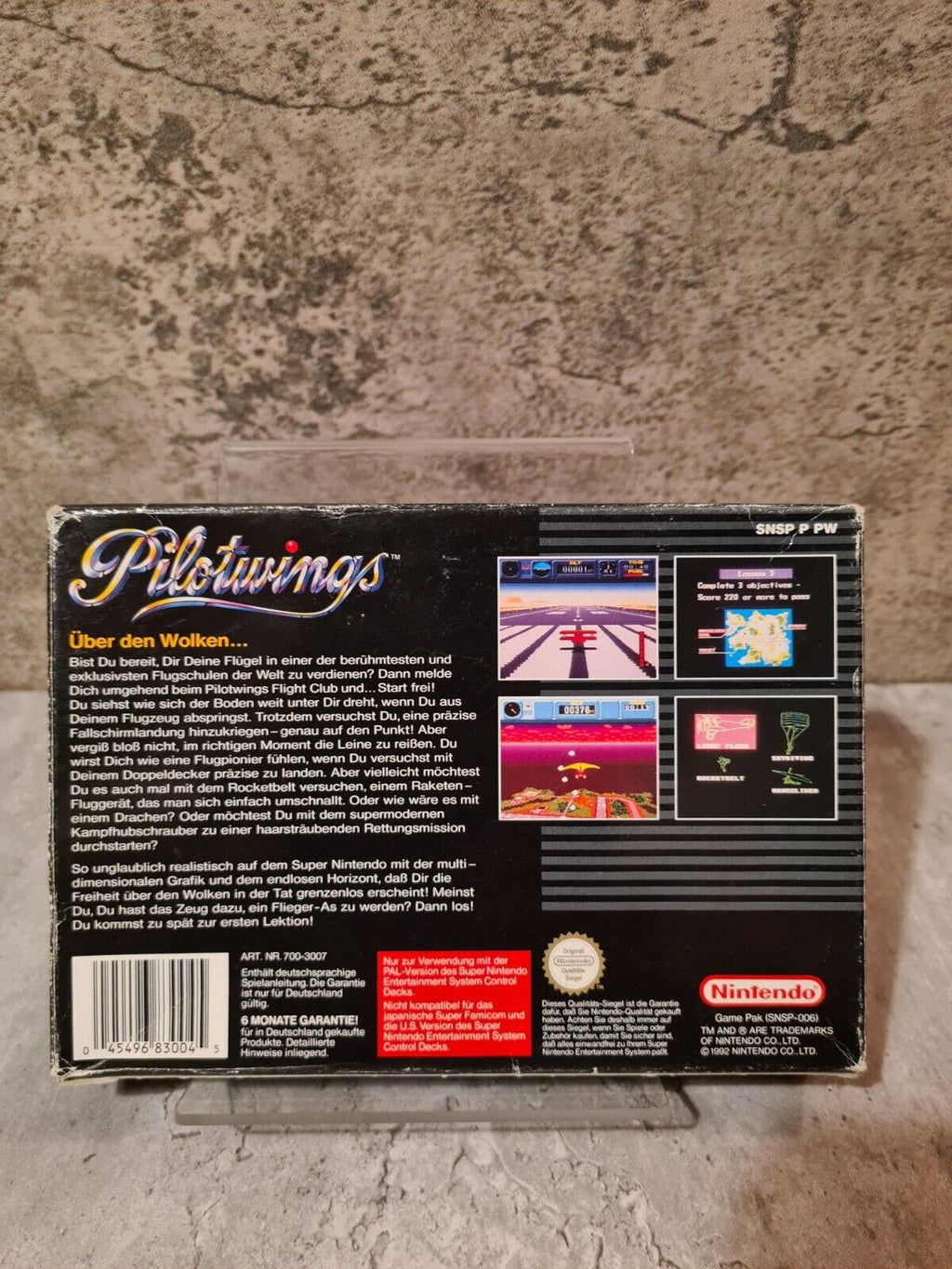 SNES Super Nintendo Pilotwings mit OVP und Anleitung NOE - T-Retro-Games 