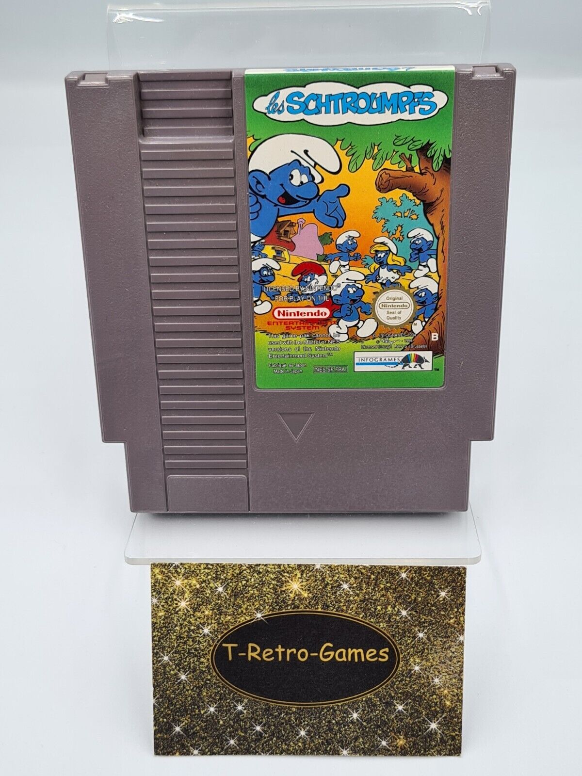 Nintendo NES Les Schtroumpfs Modul FRA - T-Retro-Games 