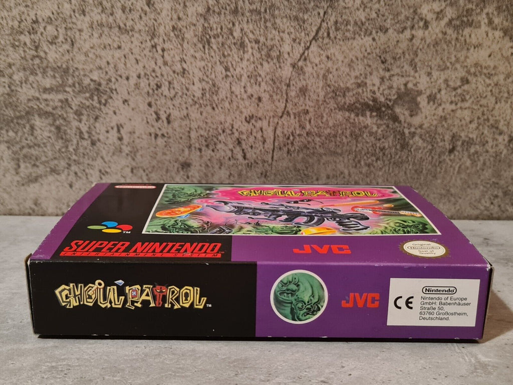 SNES Super Nintendo Ghoul Patrol mit OVP und Anleitung EUR - T-Retro-Games 