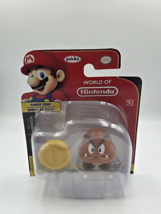  World of Nintendo Collectible Figur Goomba with Coin Neu New Sealed