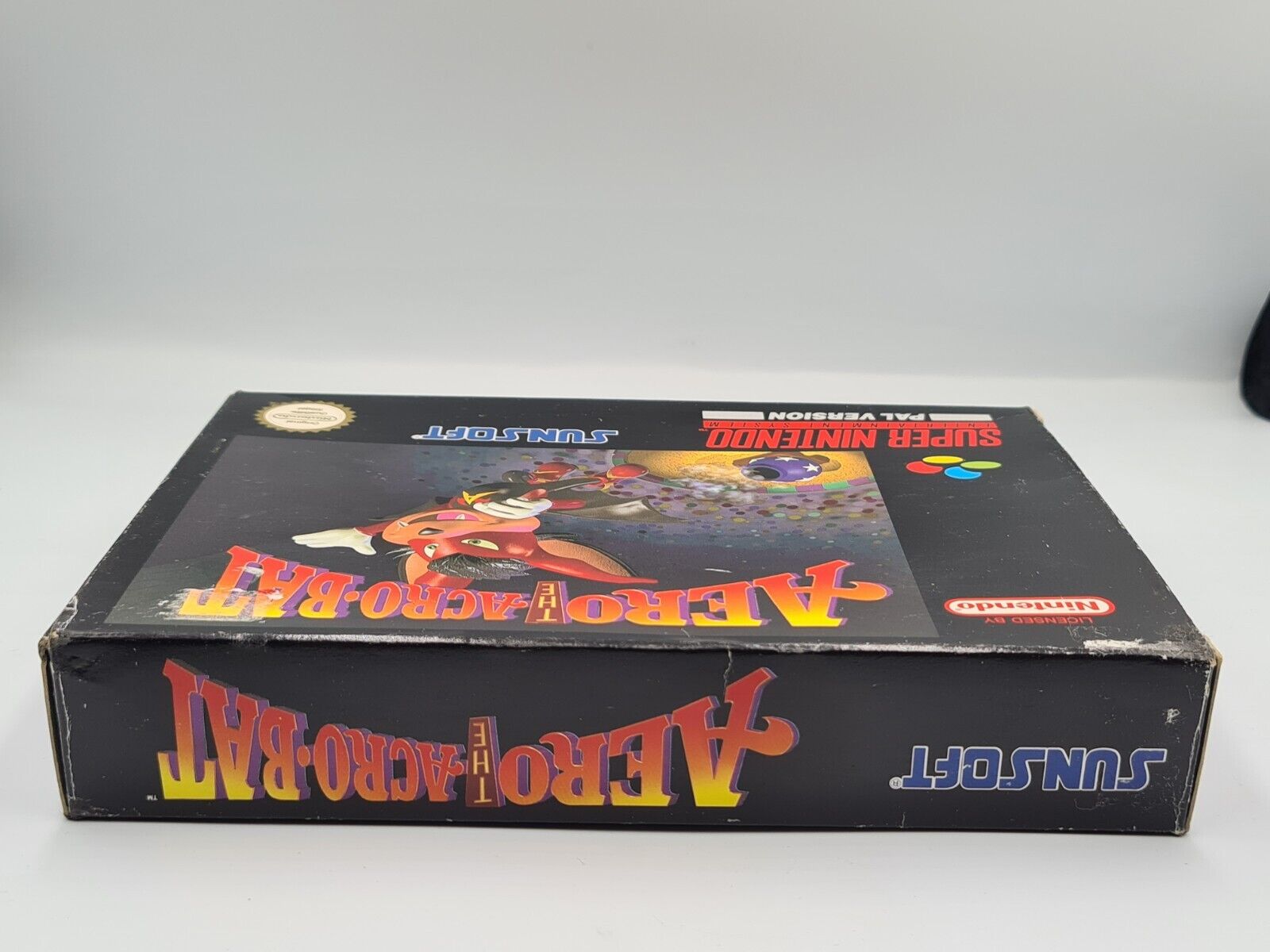 SNES Super Nintendo Aero The Acro-Bat mit OVP und Anleitung NOE - T-Retro-Games 