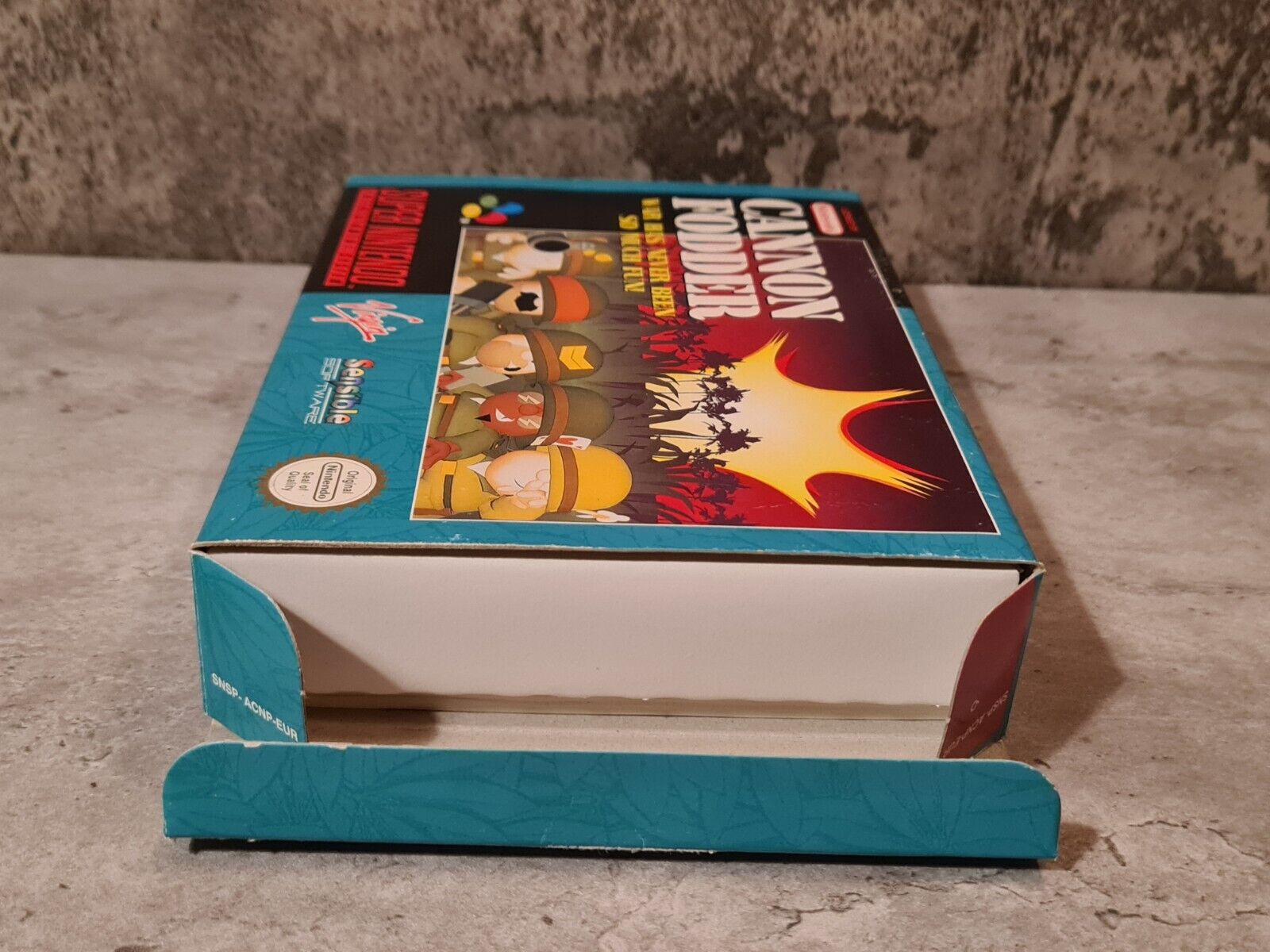 SNES Super Nintendo Cannon Fodder mit OVP und Anleitung EUR - T-Retro-Games 