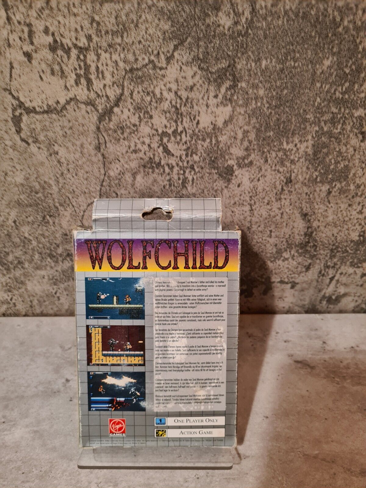Sega Game Gear WolfChild mit OVP und Anleitung Multi Language - T-Retro-Games 