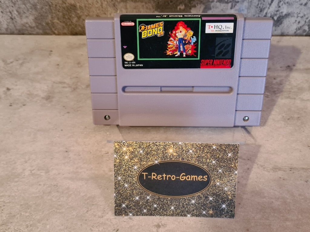 SNES Super Nintendo James Bond Jr NTSC USA Modul - T-Retro-Games 