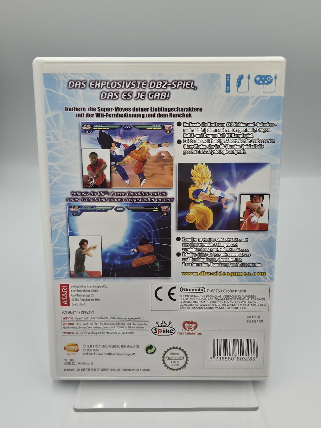 Nintendo Wii Spiel DragonBall Z Budokai Tenkaichi 2 mit OVP und Anleitung NOE
