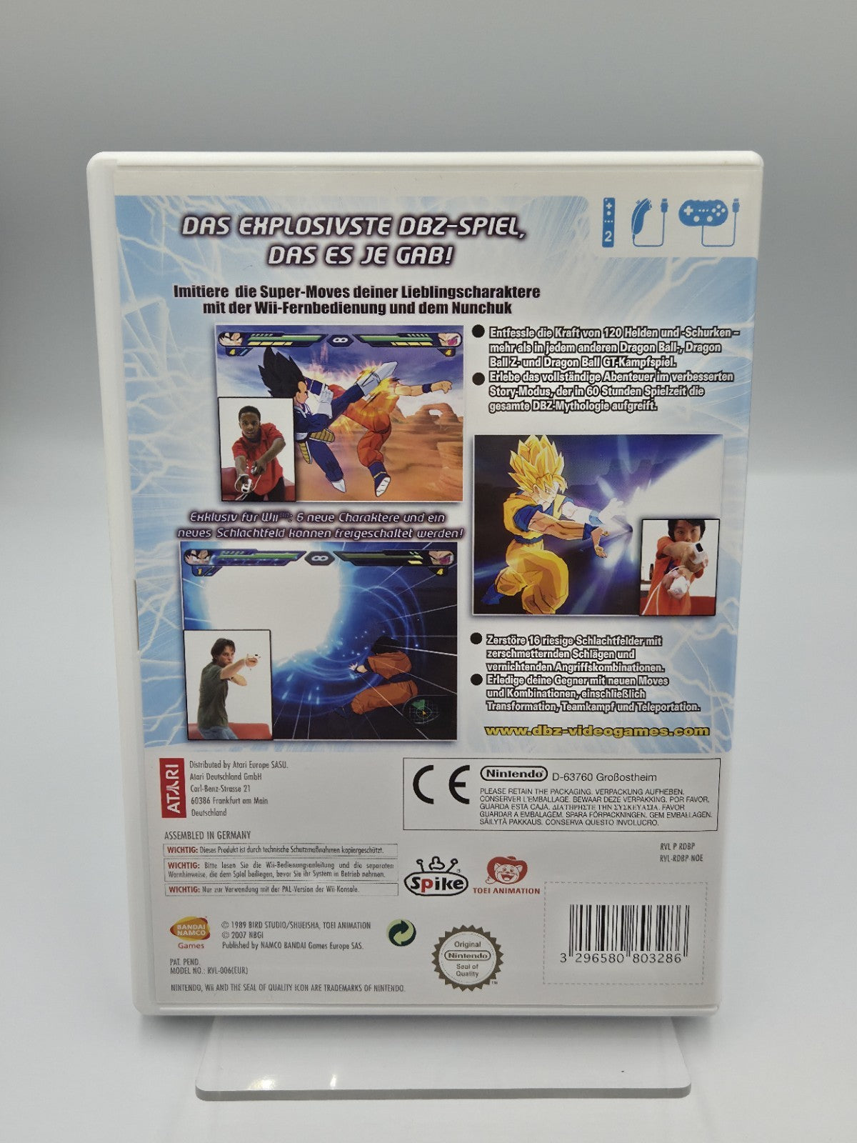 Nintendo Wii Spiel DragonBall Z Budokai Tenkaichi 2 mit OVP und Anleitung NOE