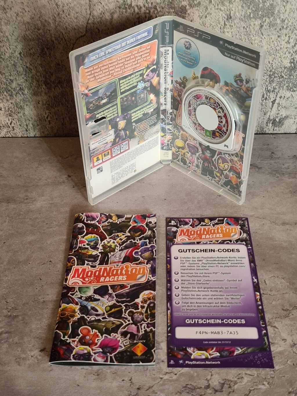 Sony PSP Spiel ModNation Racers mit OVP und Anleitung Deutsch - T-Retro-Games 