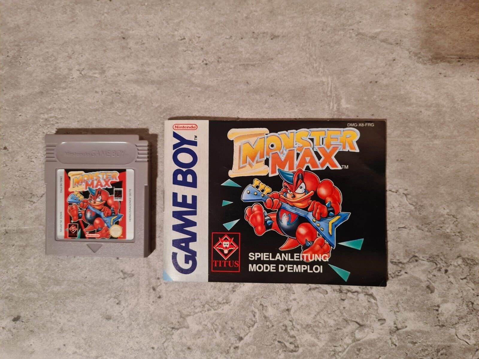 Nintendo Game Boy Classic Monster Max mit OVP und Anleitung FRG - T-Retro-Games 