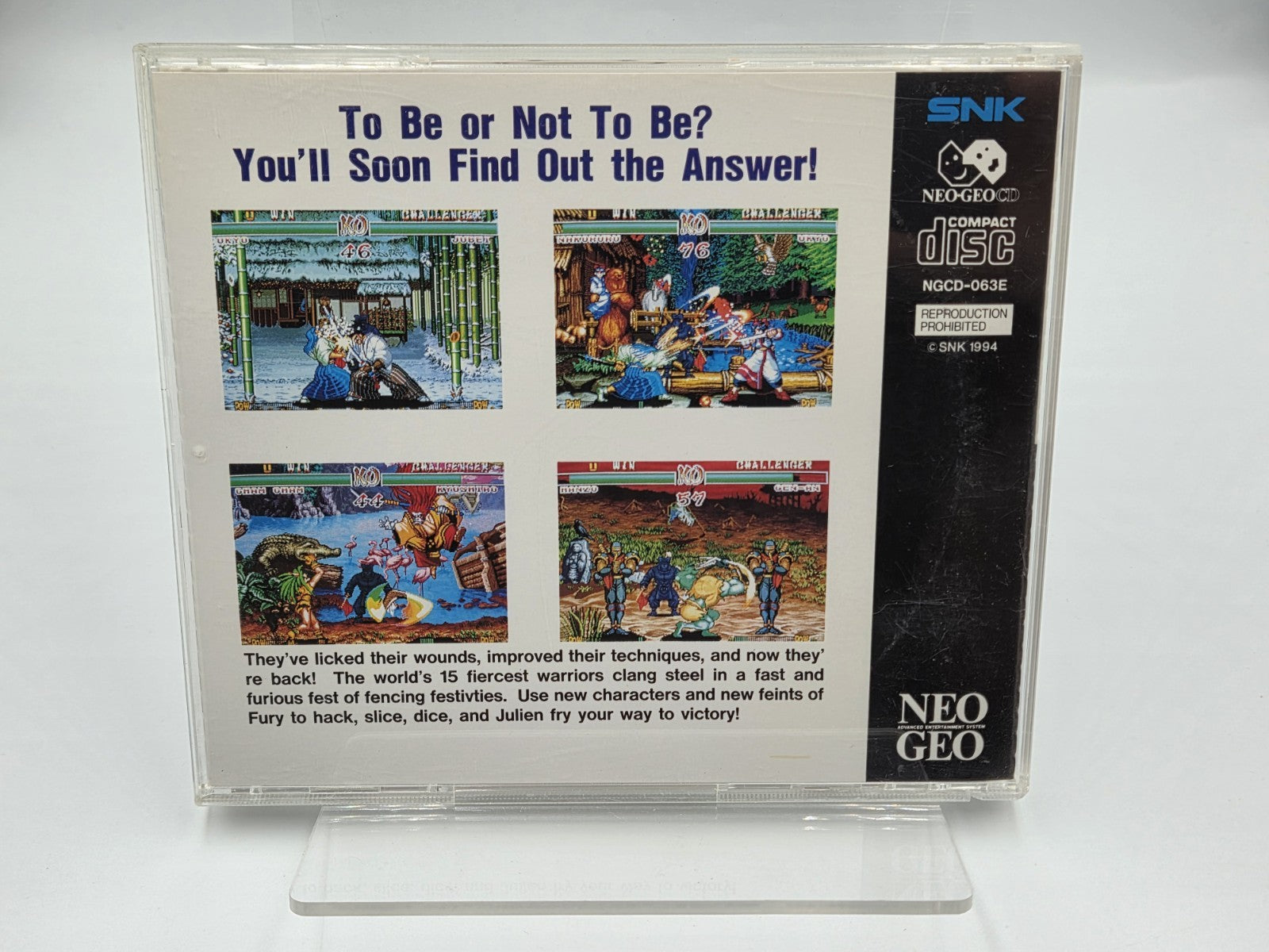 NeoGeo CD Spiel Samurai Shodown II 2 mit OVP und Anleitung Japan