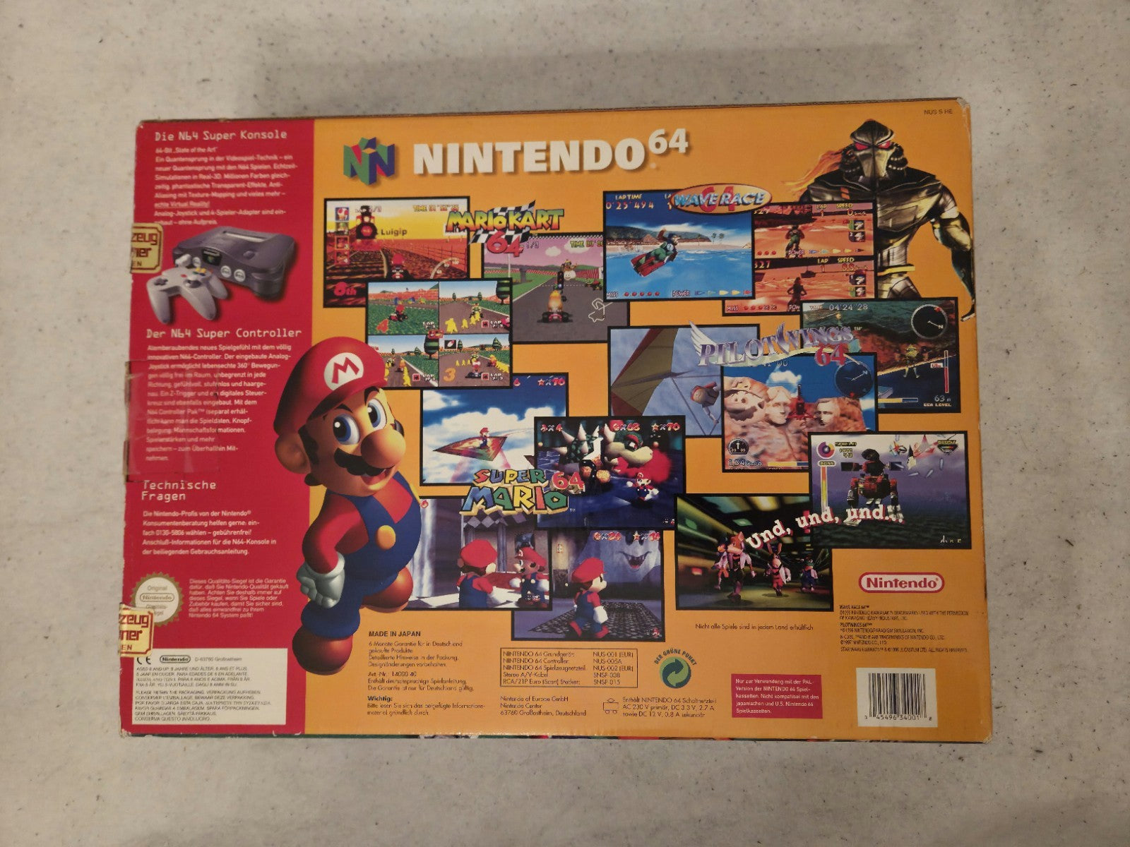 N64 Nintendo 64 Schwarz Black Konsole Console OVP 