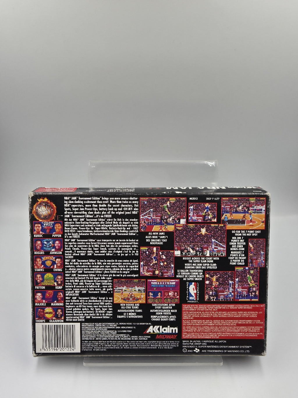 SNES Super Nintendo Spiel NBA Jam T.E. mit OVP und Anleitung EUR