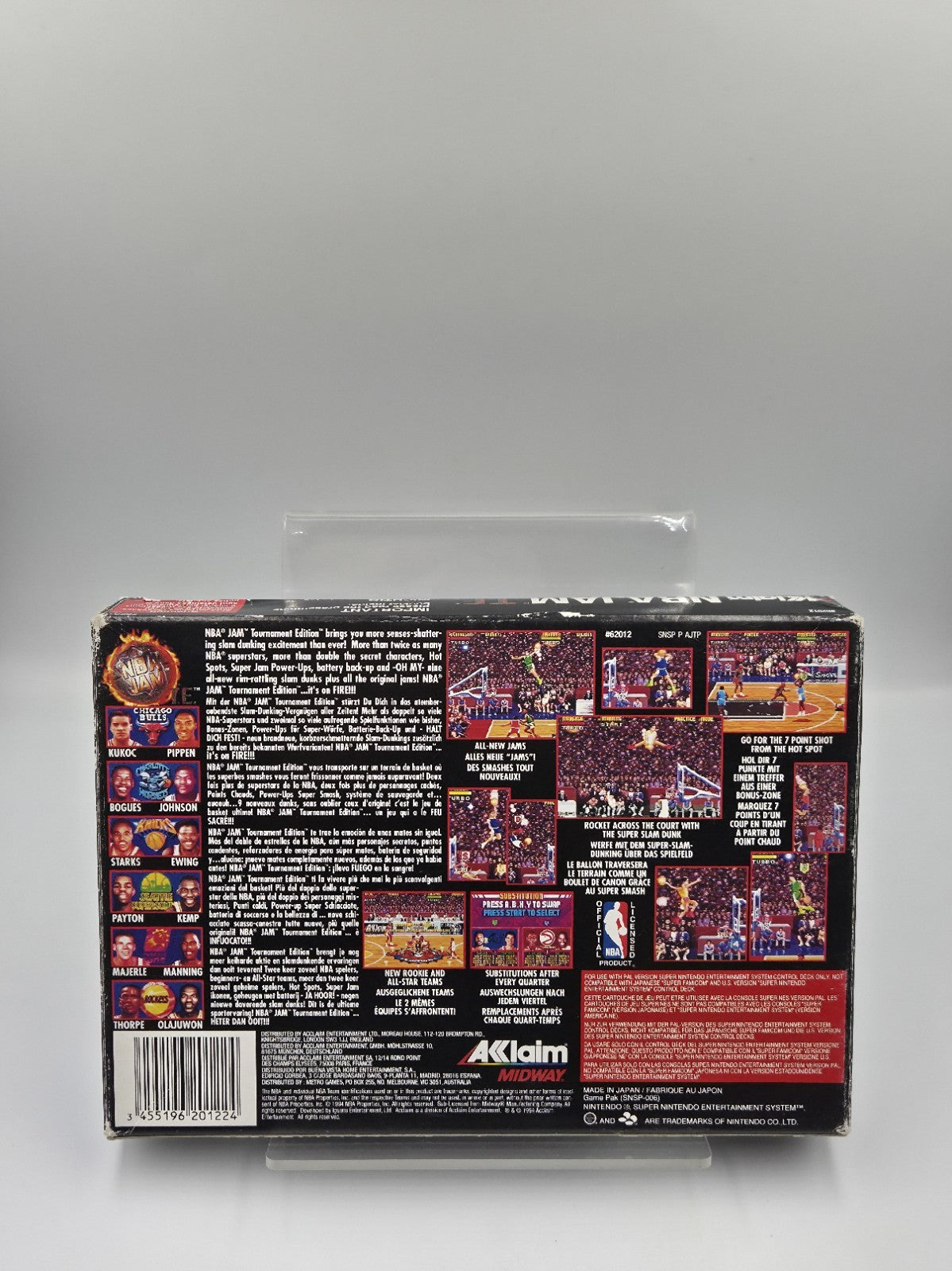 SNES Super Nintendo Spiel NBA Jam T.E. mit OVP und Anleitung EUR