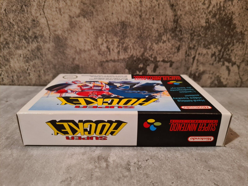 SNES Super Nintendo Super Hockey mit OVP und Anleitung FAH /SFRA - T-Retro-Games 
