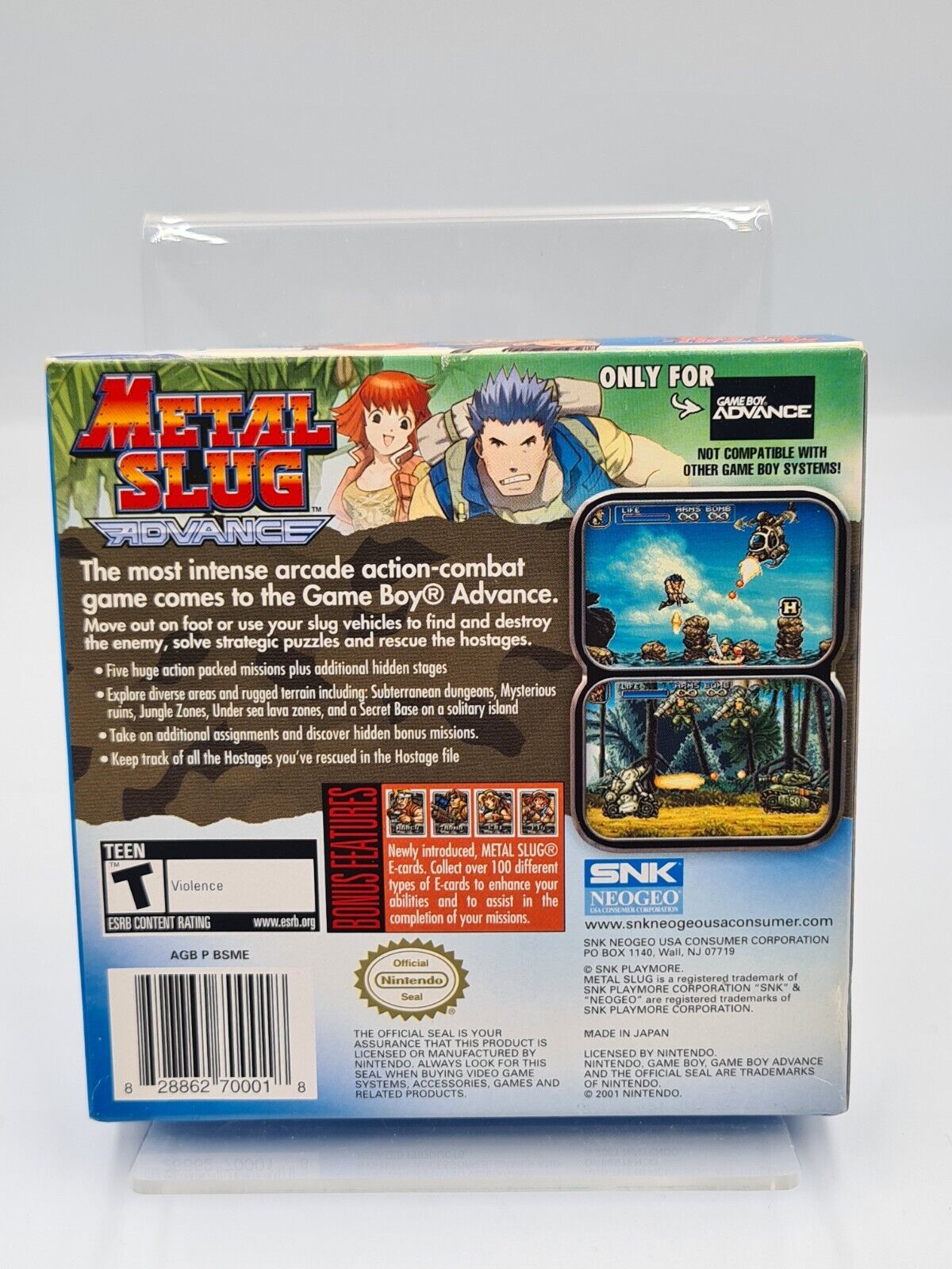 Nintendo Game Boy Advance Metal Slug Advance mit OVP und Anleitung USA - T-Retro-Games 
