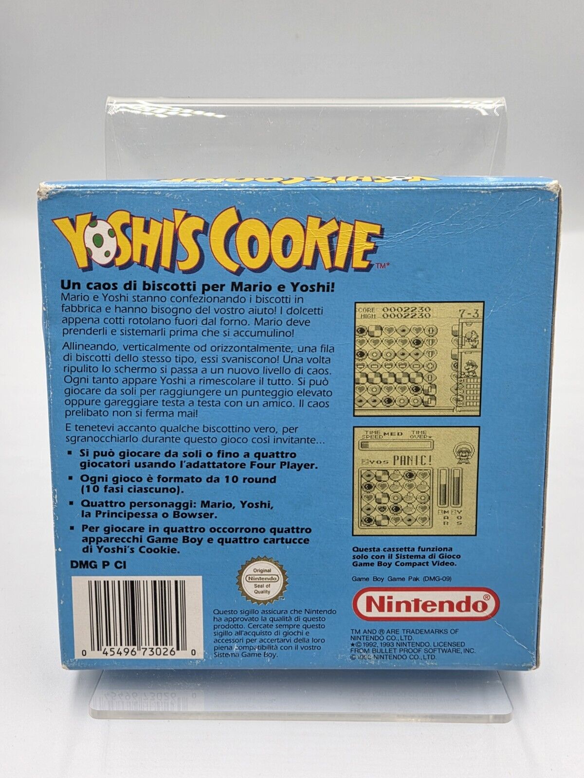 Nintendo Game Boy Classic Yoshi's Cookie mit OVP und Anleitung ITA - T-Retro-Games 