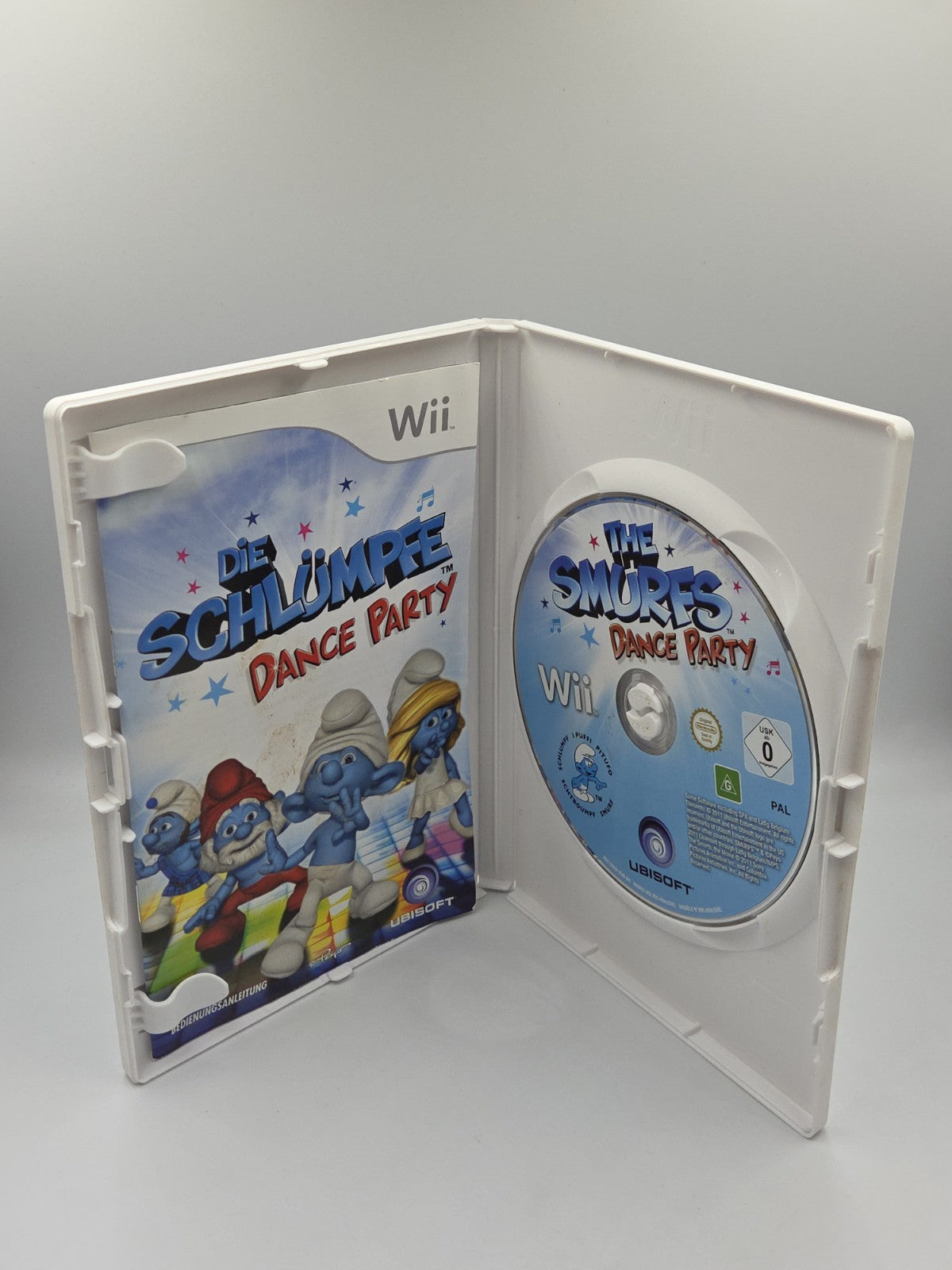 Nintendo Wii Spiel Die Schlümpfe Dance Party mit OVP und Anleitung GER