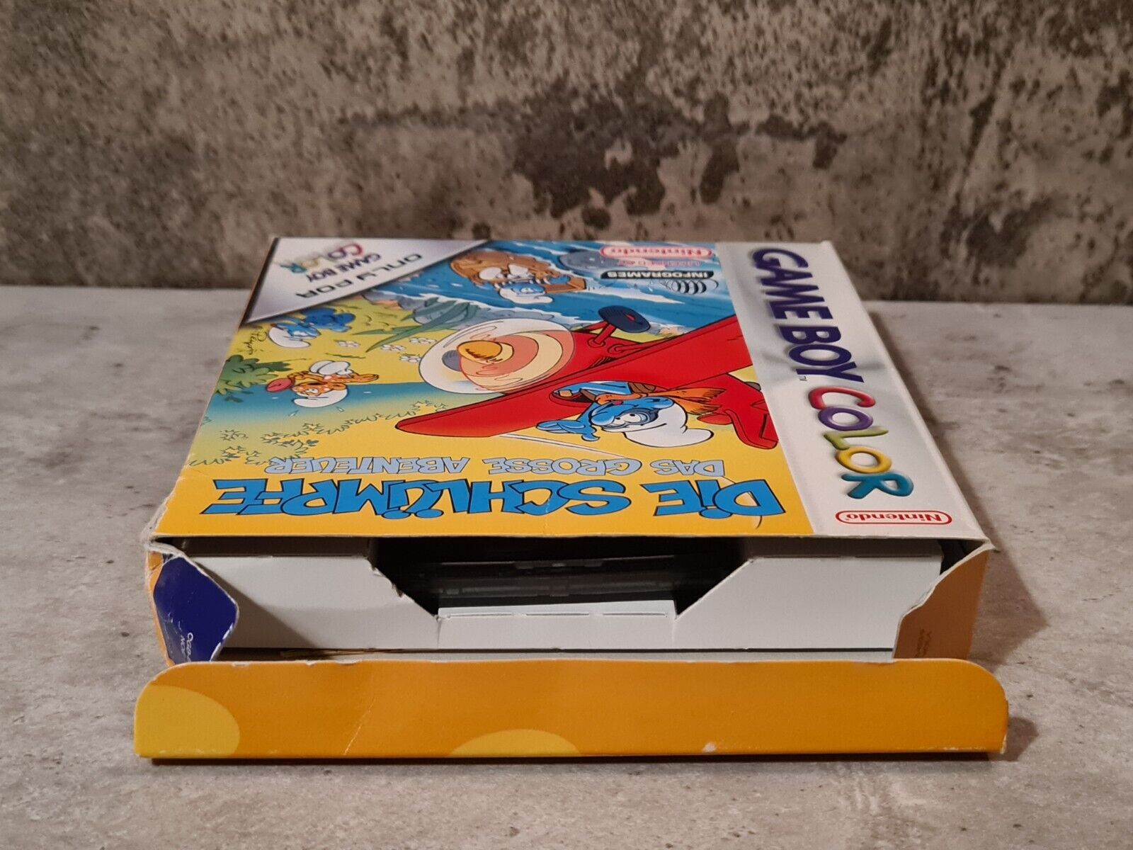 Game Boy Color Die Schlümpfe Das Grosse Abenteuer mit OVP und Anleitung NOE - T-Retro-Games 