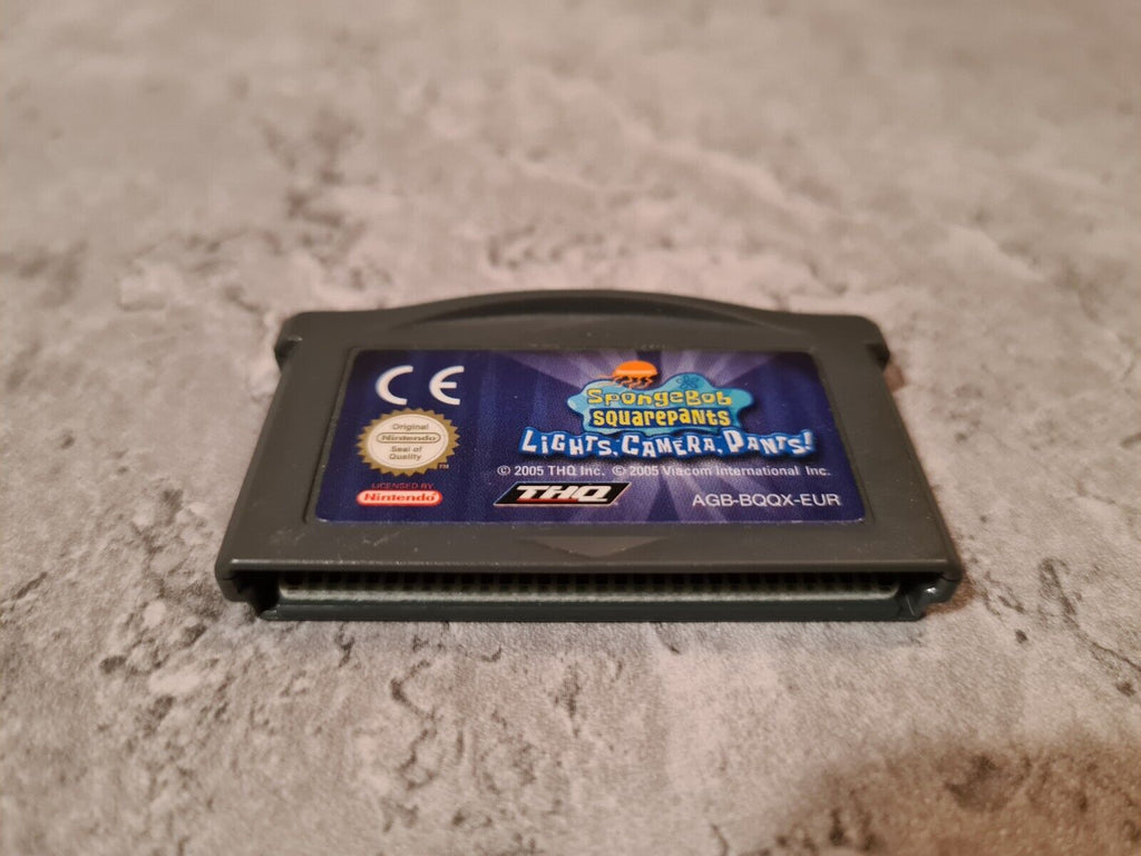Gameboy Advance Spongebob Squarepants Lights, Camera, Dants! Modul EUR - T-Retro-Games 