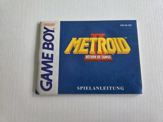 Game Boy Classic Metroid II Return of Samus Instruction Booklet NOE