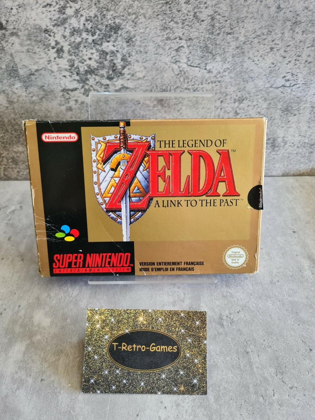 SNES The Legend of Zelda A Link to the Past mit OVP und Anleitung FRA - T-Retro-Games 