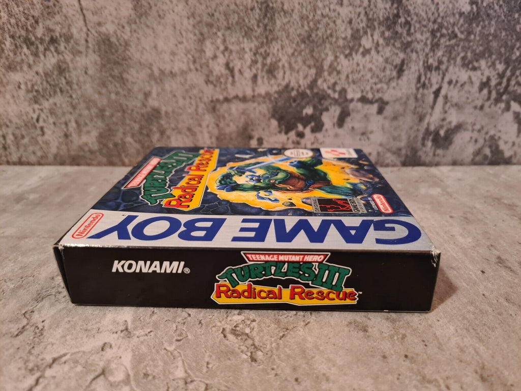 Nintendo Game Boy Classic Turtles III Radical Rescue mit OVP und Anleitung NOE - T-Retro-Games 