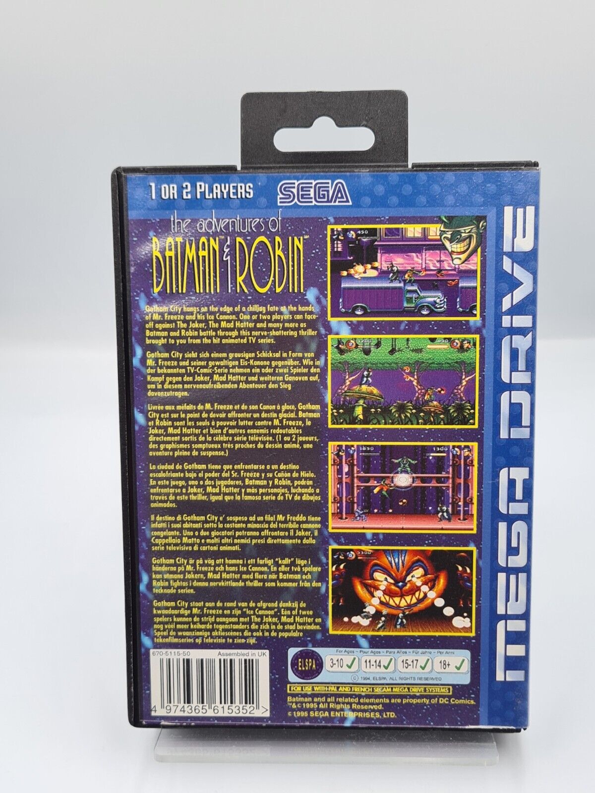Sega Mega Drive The Adventures of Batman & Robin mit OVP und Anleitung - T-Retro-Games 