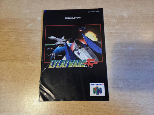 N64 Nintendo 64 Lylatwars Spielanleitung Instruction Booklet NOE