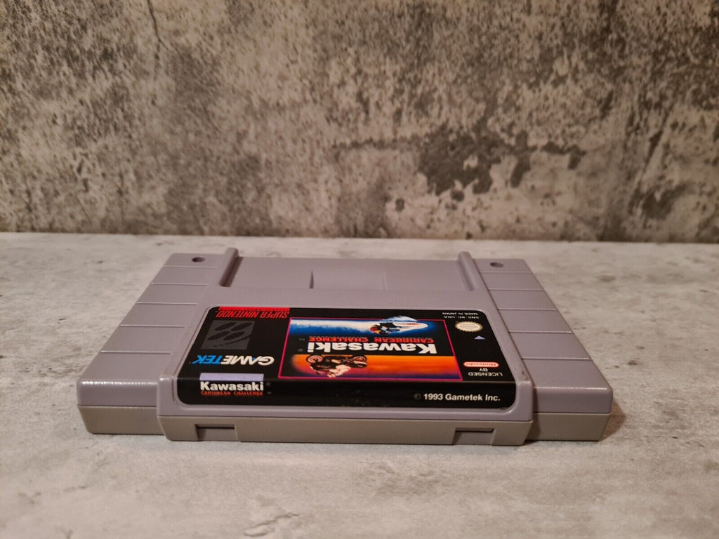 SNES Super Nintendo Kawasaki Caribbean Challenge NTSC USA Modul - T-Retro-Games 