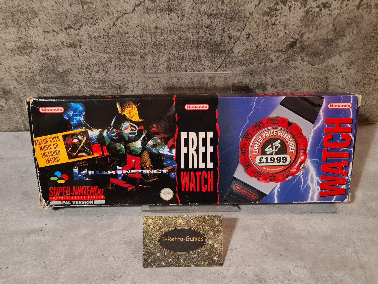SNES Super Nintendo Killer Instinct Free Watch Big Box OVP mit Anleitung UKV - T-Retro-Games 
