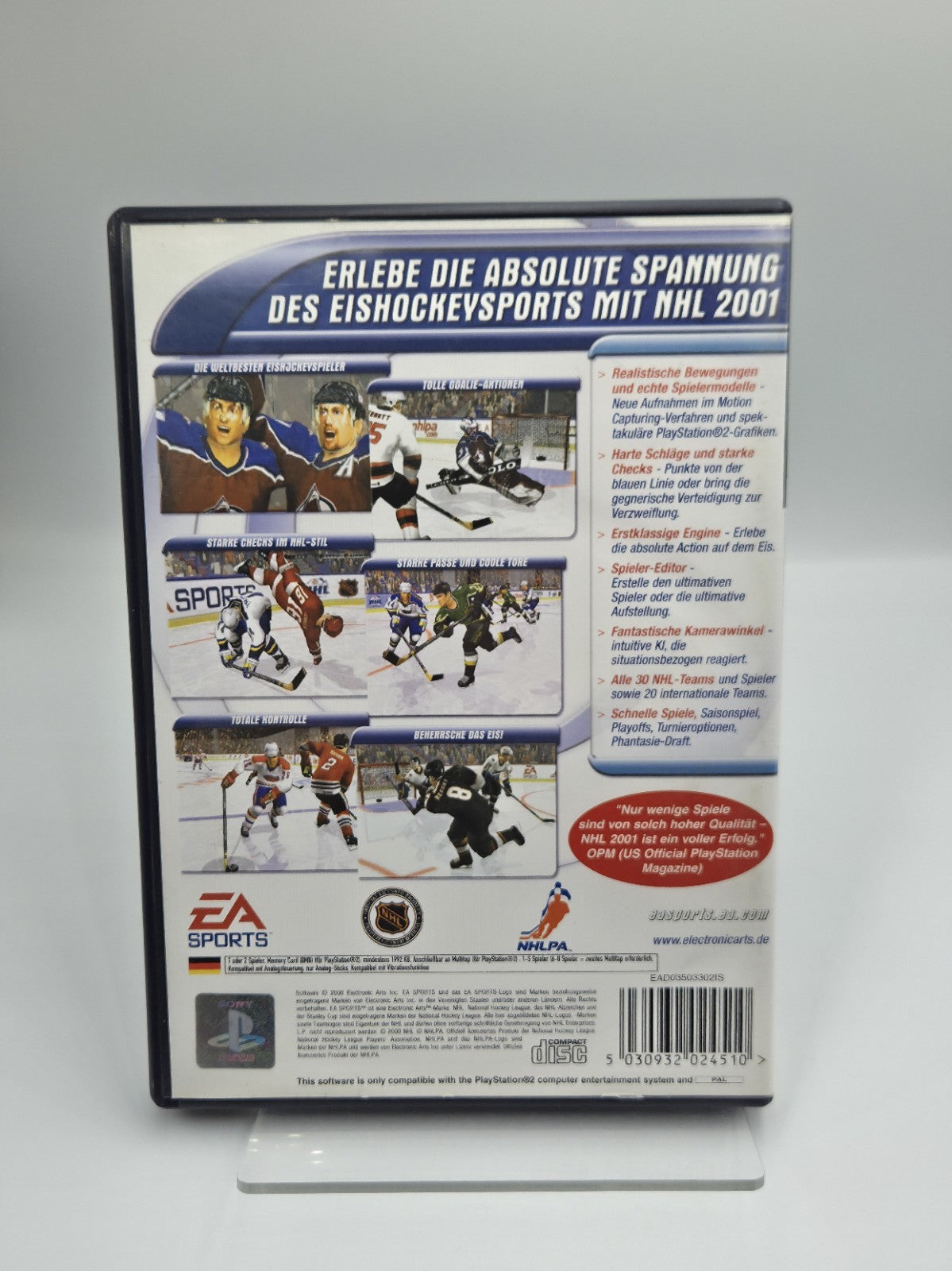 PS2 Playstation 2 NHL 2001 mit OVP und Anleitung Deutsch 