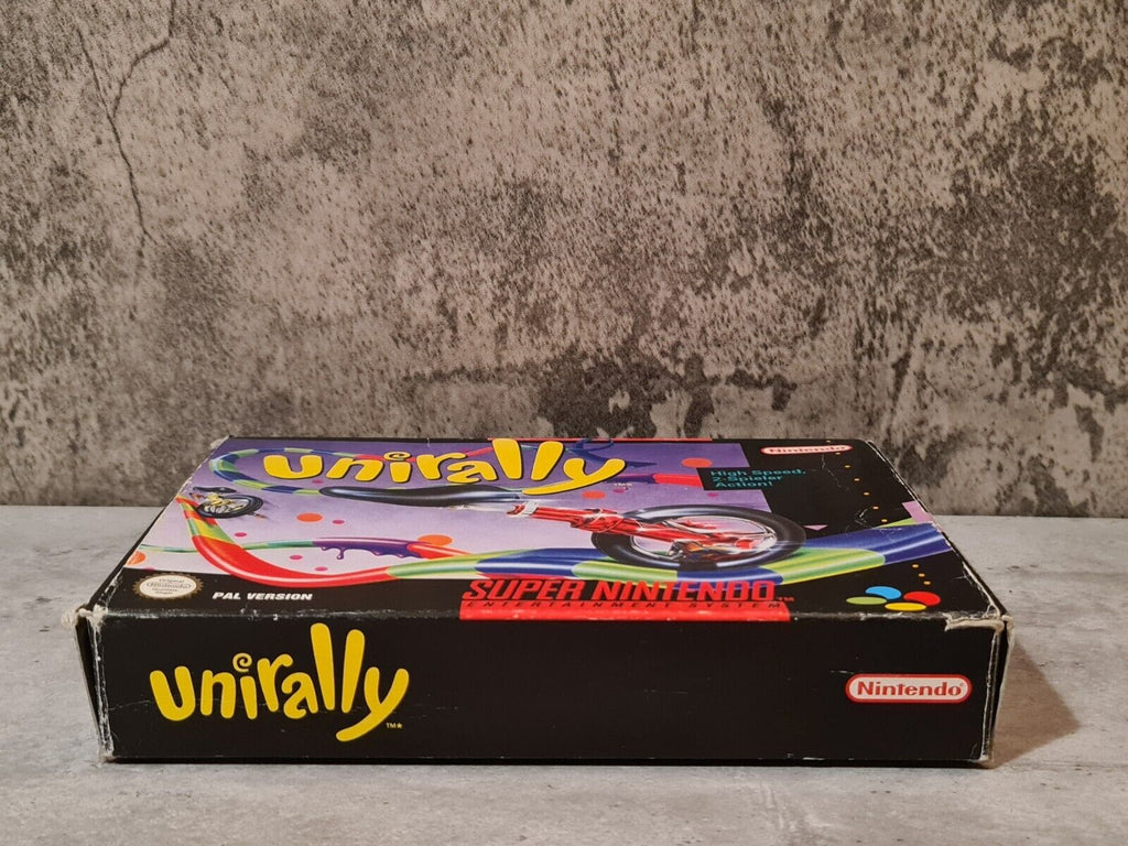 SNES Super Nintendo Unirally mit OVP und Anleitung NOE - T-Retro-Games 