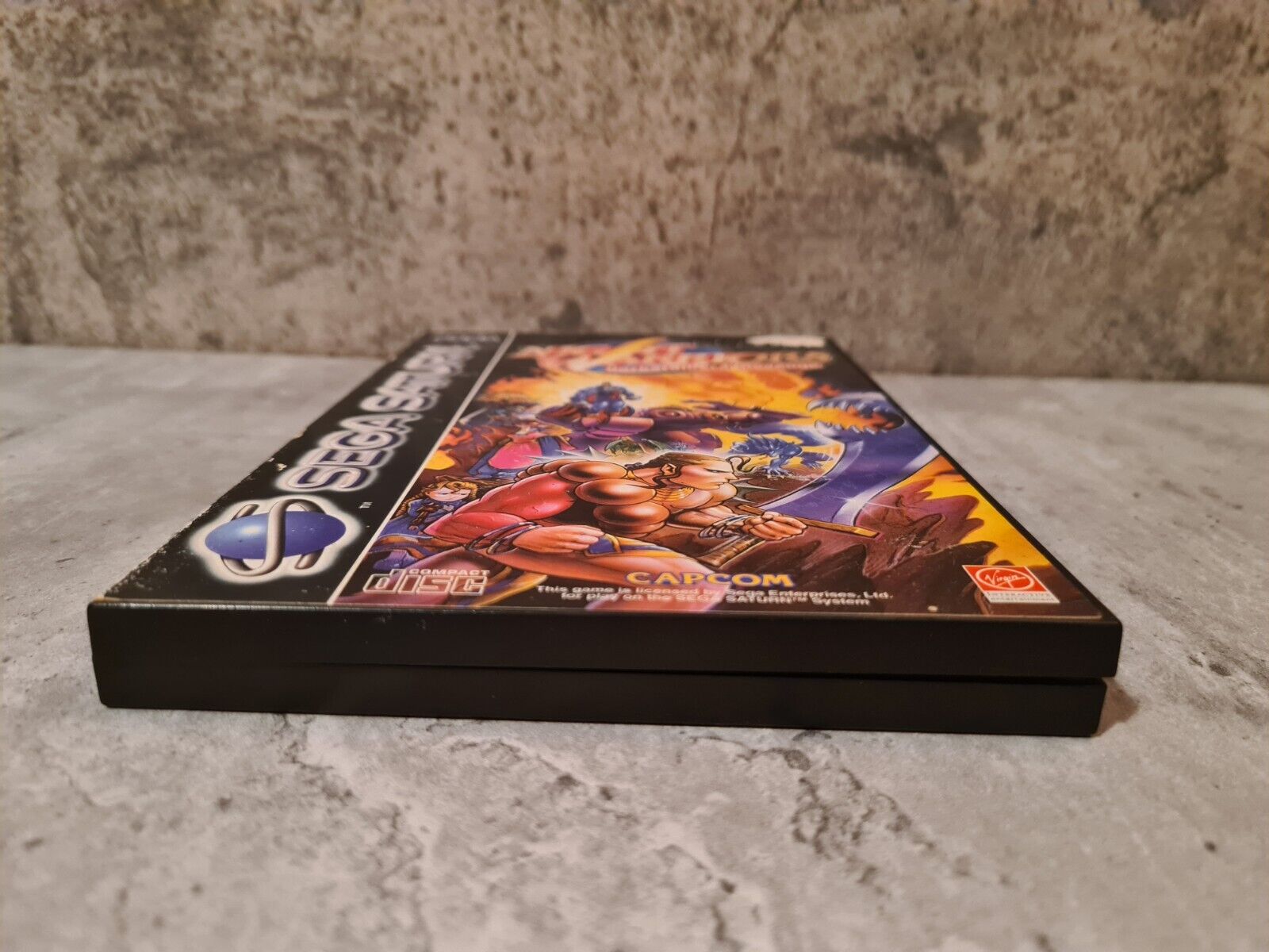 Sega Saturn Night Warriors Darkstalkers Revenge mit OVP und Anleitung Multi - T-Retro-Games 