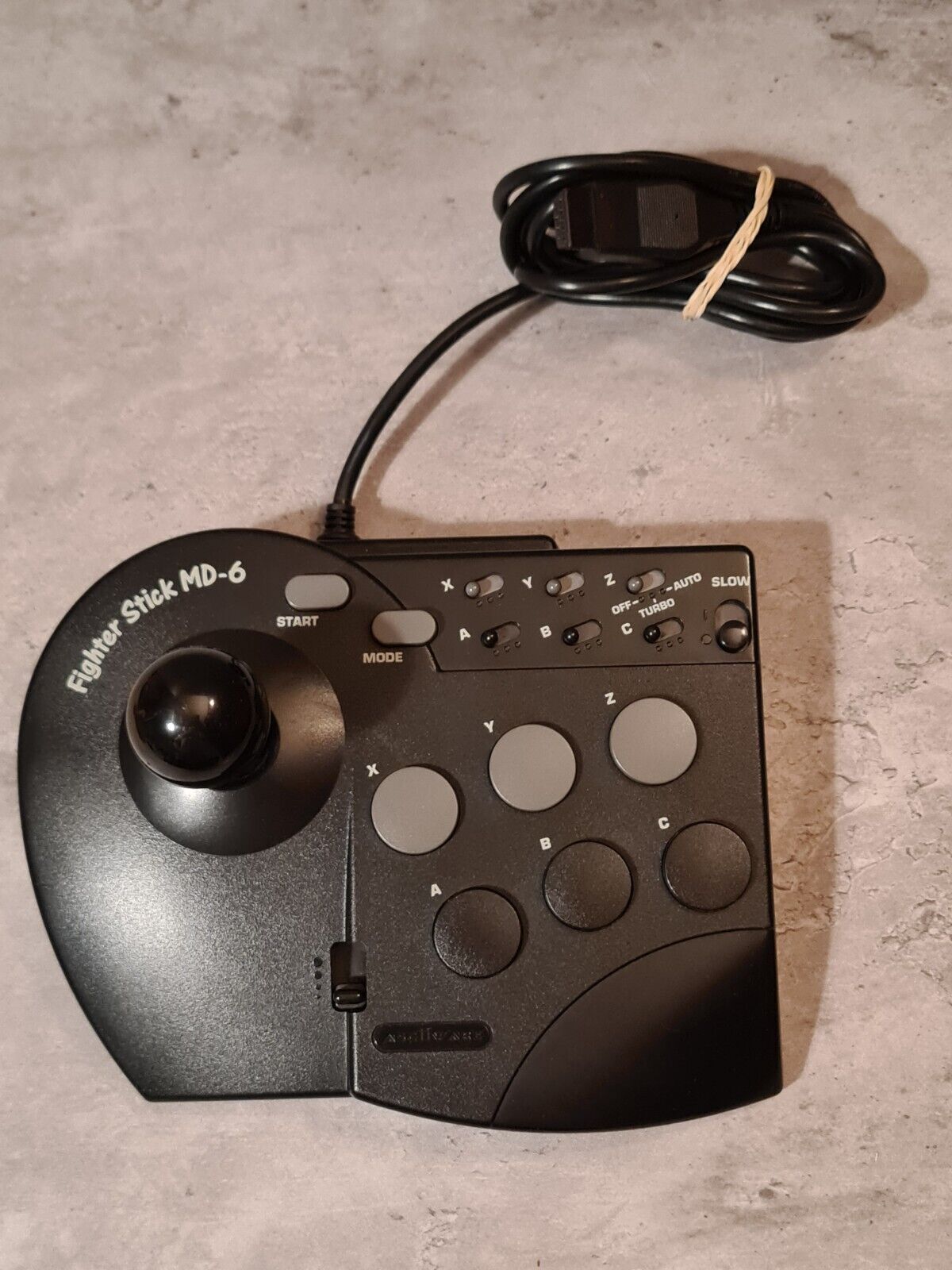 Sega Mega Drive / Sega Mega CD Fighter Stick MD-6 Controller Joystick OVP - T-Retro-Games 