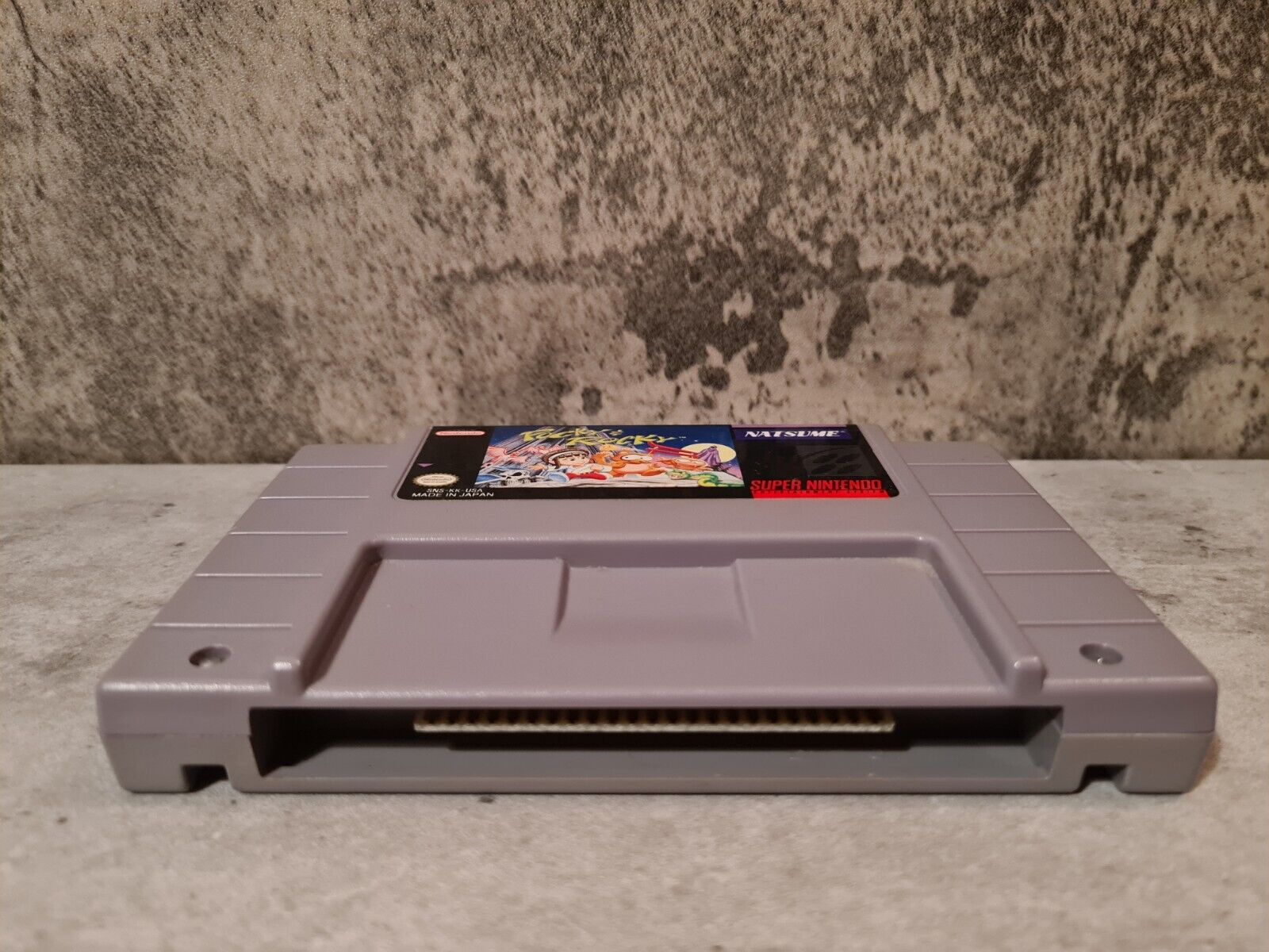 SNES Super Nintendo Pocky & Rocky NTSC USA Modul - T-Retro-Games 