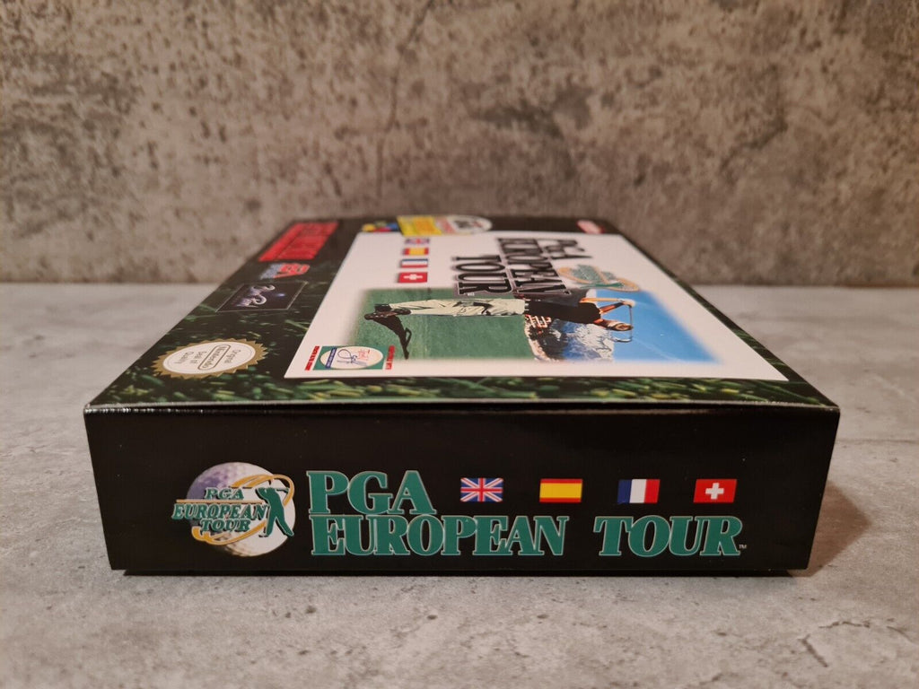 SNES Super Nintendo PGA European Tour New Old Stock Neu unbenutzt EUR - T-Retro-Games 