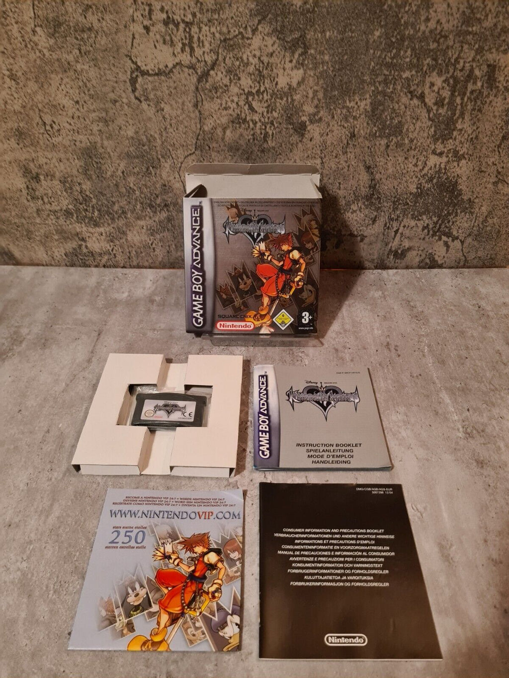 Gameboy Advance Kingdom Hearts Chain of Memories mit OVP und Anleitung EUR - T-Retro-Games 