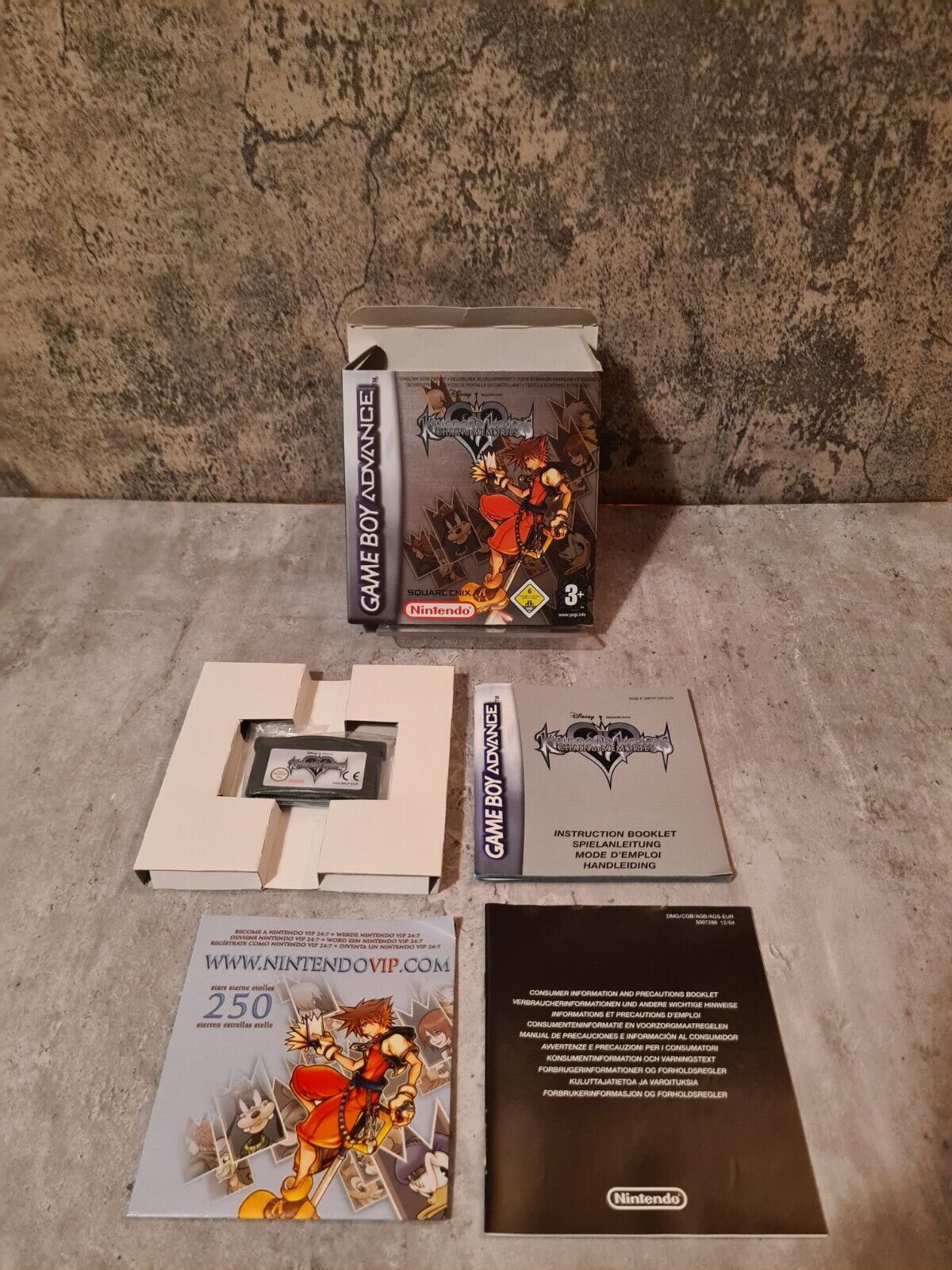 Gameboy Advance Kingdom Hearts Chain of Memories mit OVP und Anleitung EUR - T-Retro-Games 