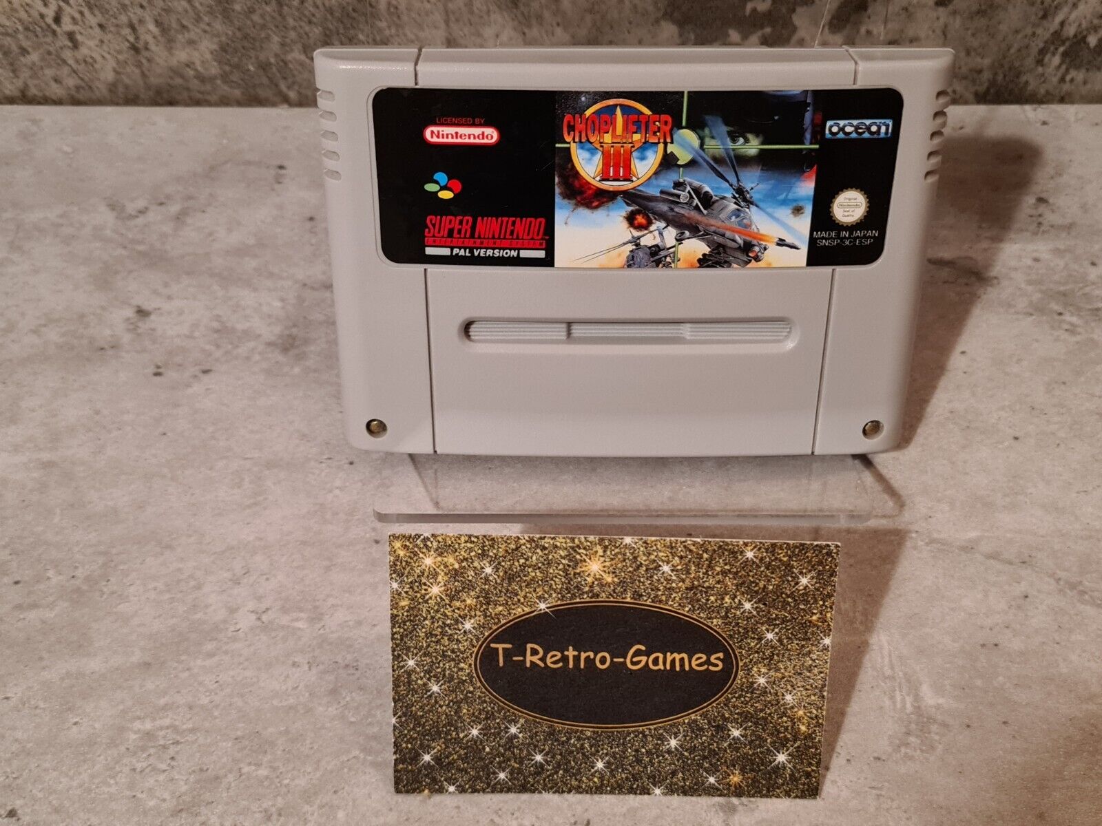 SNES Super Nintendo Choplifter III Modul ESP - T-Retro-Games 