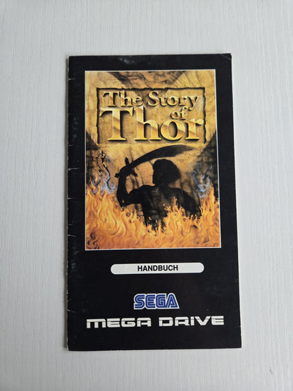 Sega Mega Drive The Story of Thor Instruction Booklet Handbuch