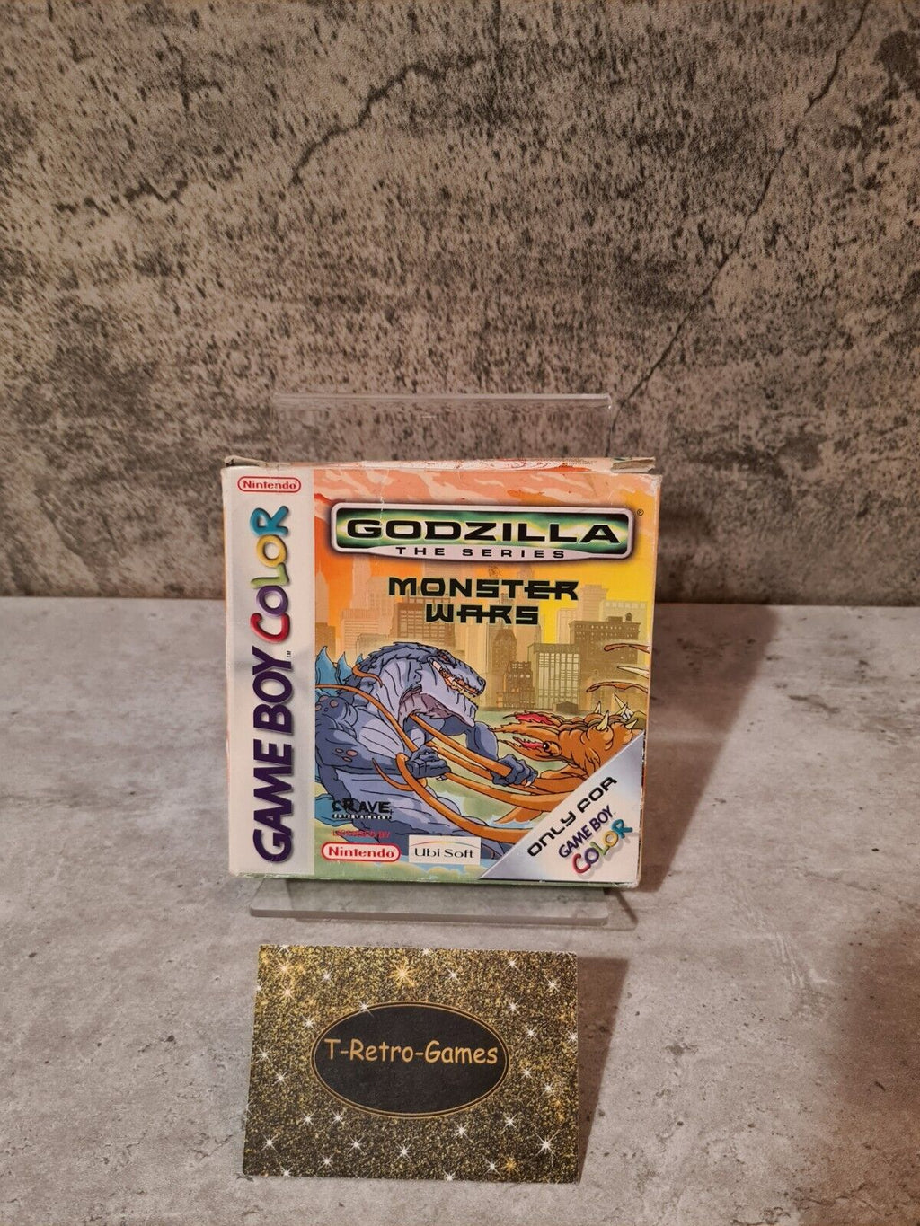 Game Boy Color Godzilla The Series Monster Wars mit OVP und Anleitung EUR - T-Retro-Games 