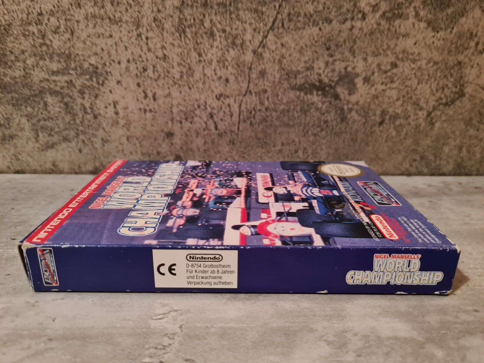 Nintendo NES Nigel Mansell's World Championship mit OVP und Anleitung NOE - T-Retro-Games 