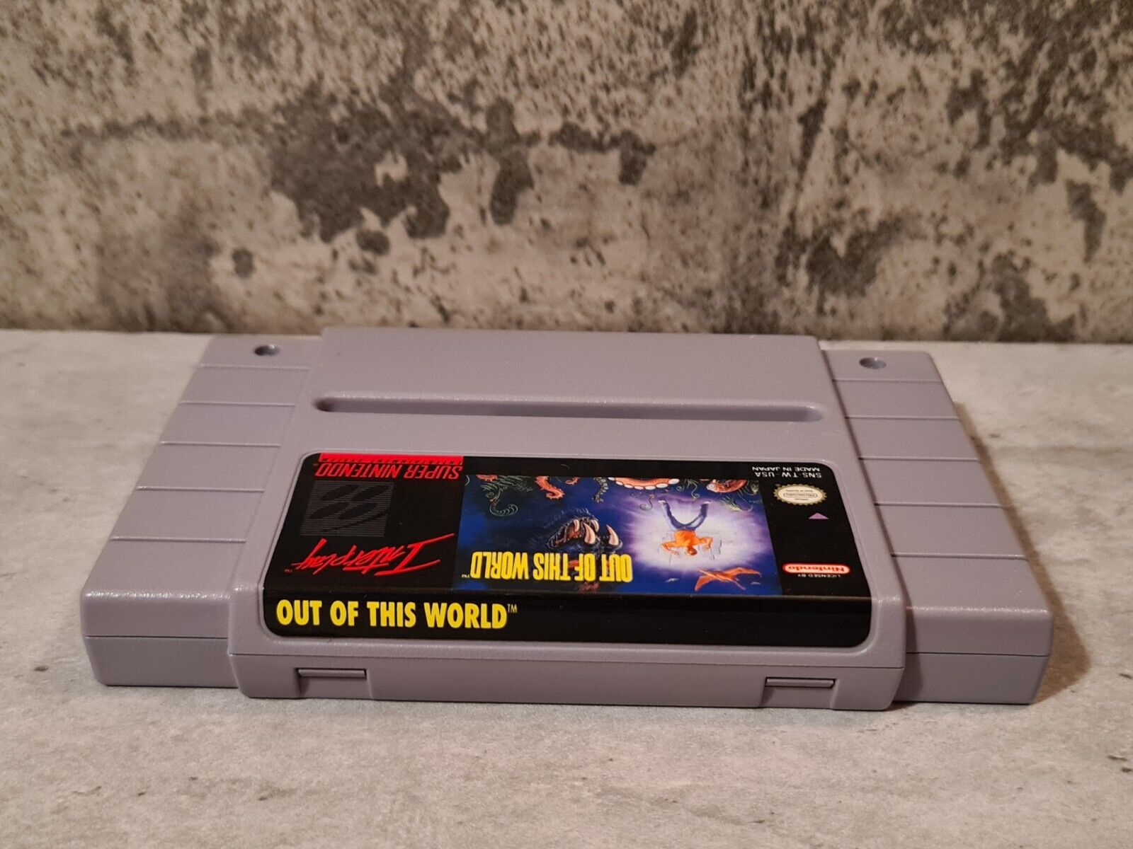 SNES Super Nintendo Out Of This World mit OVP und Anleitung NTSC-USA - T-Retro-Games 