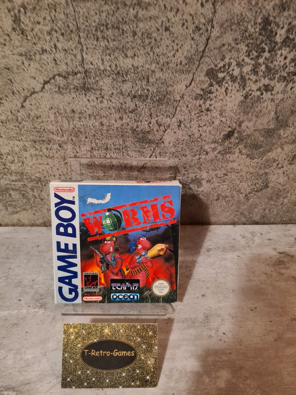 Game Boy Classic Worms mit OVP und Anleitung NOE - T-Retro-Games 