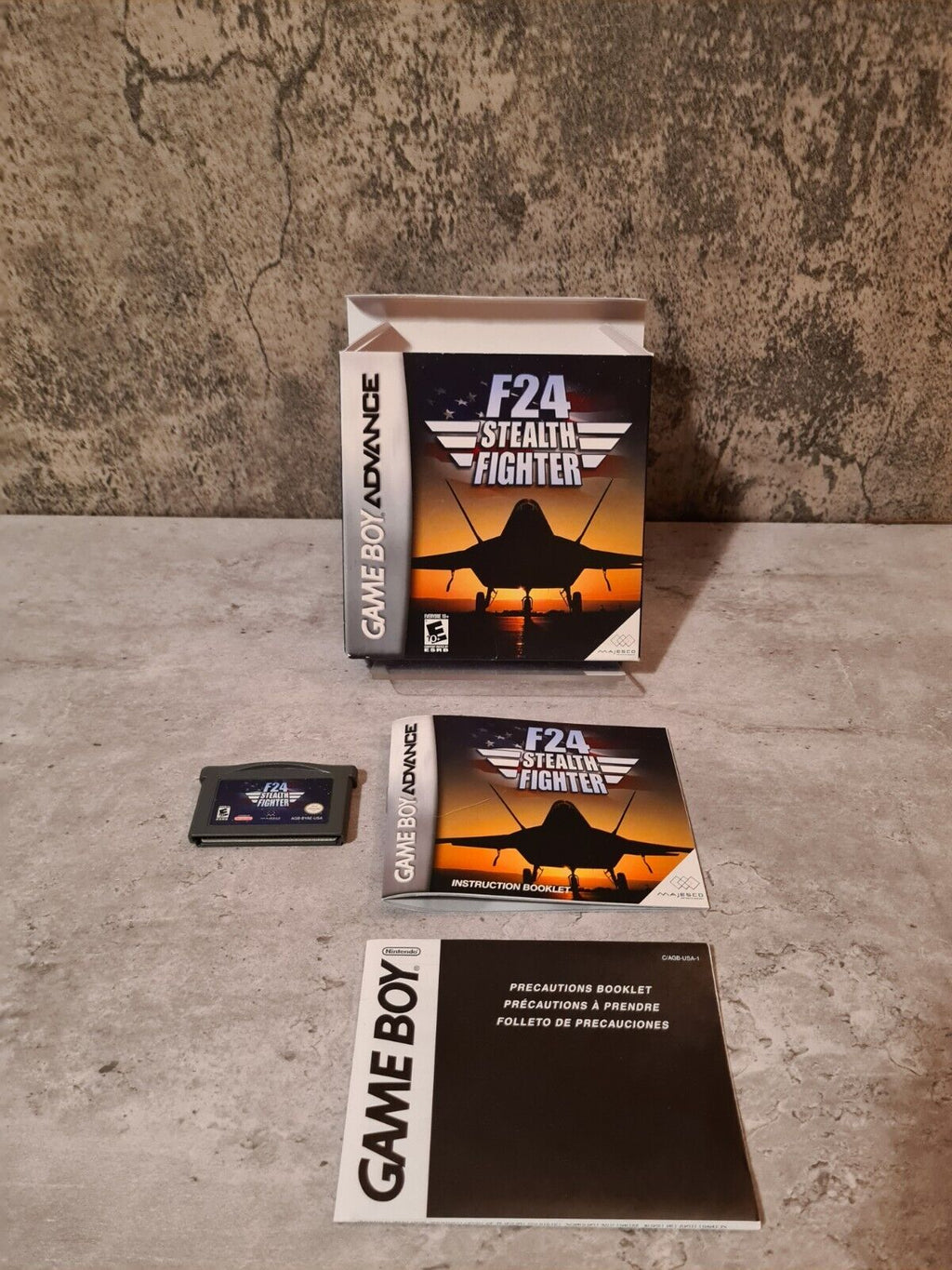 Gameboy Advance F24 Stealth Fighter mit OVP und Anleitung USA - T-Retro-Games 